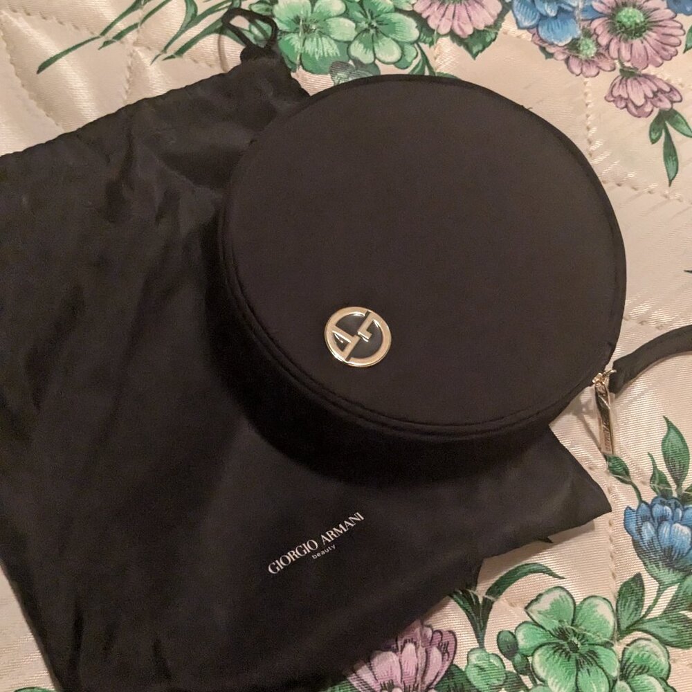 Armani makeup bag with creams